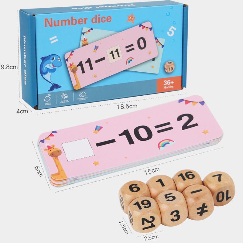 Kid Number Letter Matching Game Montessori Math Toy Arithmetic Addition Subtraction English Word Learning Parish Educational Toy