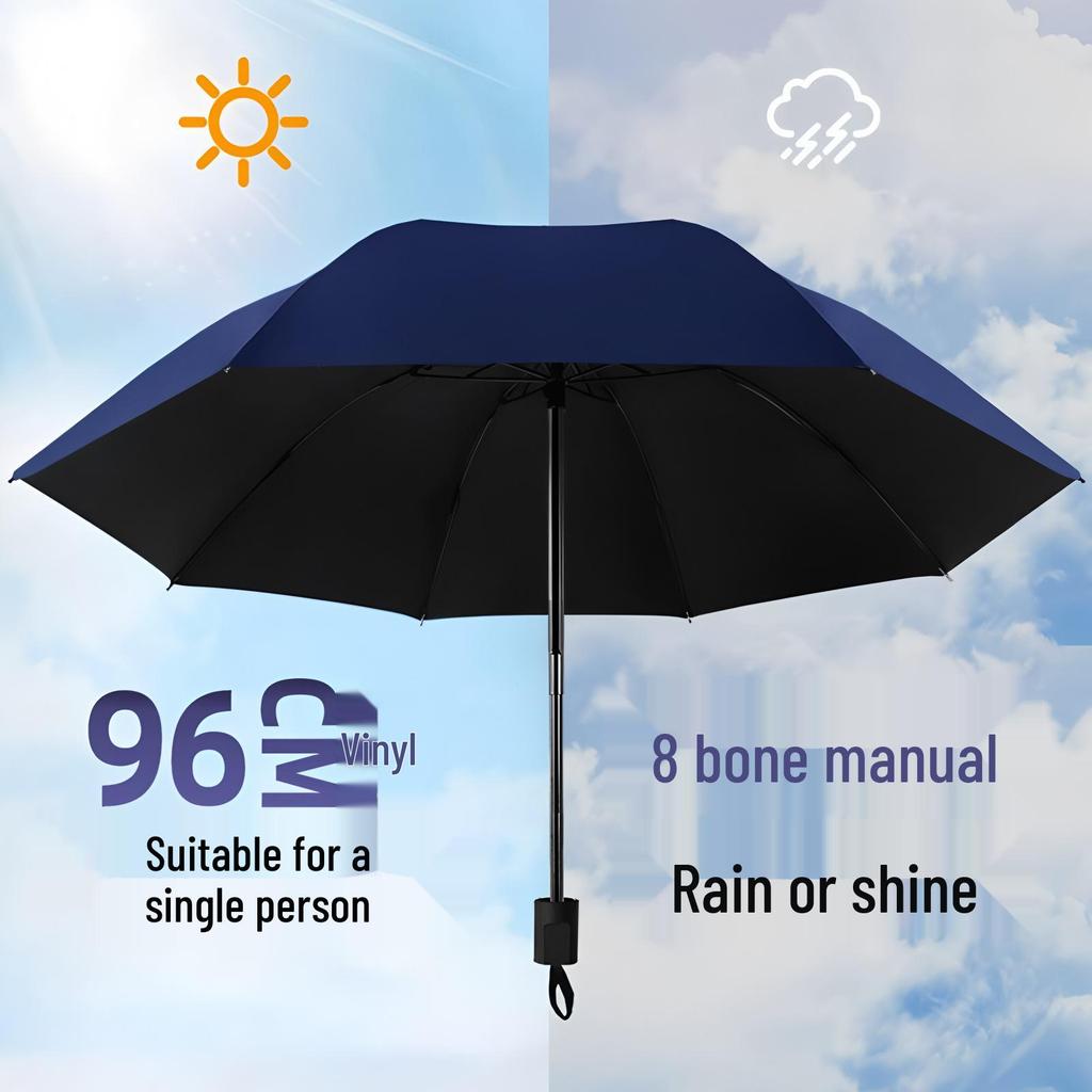 Dual-Use Anti-Storm UV-Proof Student Umbrella