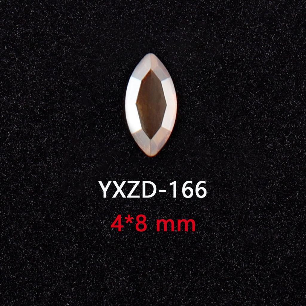 1440 Glas Diamanten mit flachem Boden Gold Champagner Speziell geformte Nageldiamanten DIY Tragematerial für Nägel Nagel Speziell geformte Diamanten Zubehör