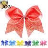 Sparkling Pink Sequin Accessories Bow Hair Clip, Glitter Clip for Cheerleading Team Uniform Supplies Performance And Dance Accessories, Decorative