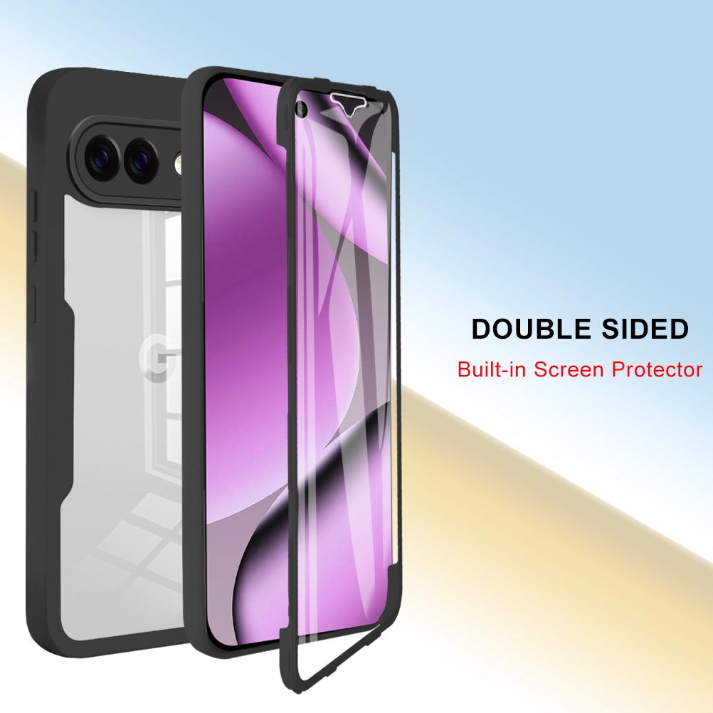Luxury Transparent 360 Full Body Protect Shockproof Case for Google Pixel 10A Pixel 10 Pro XL 9 Pro Anti-drop Protect Back Cover