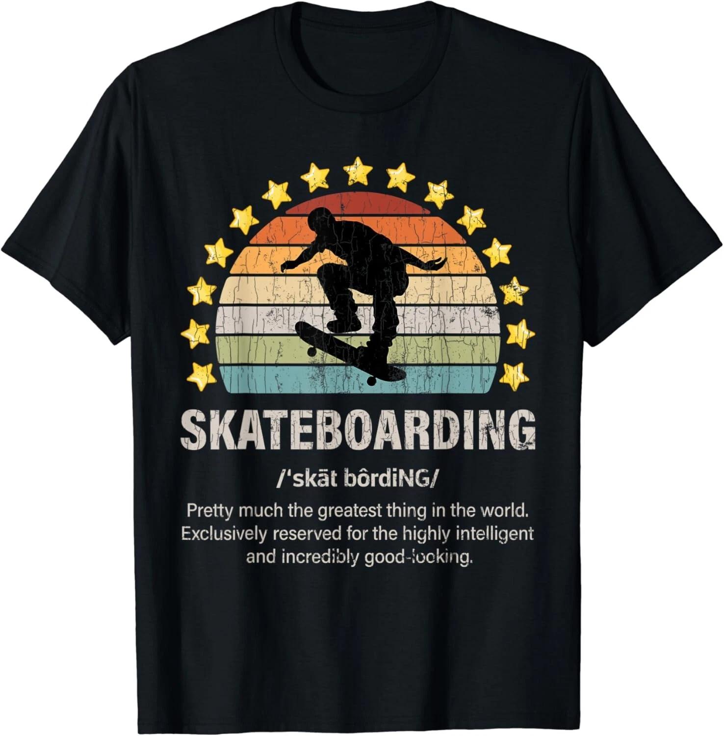 

Skateboarding Definition Fun Skateboard Skateboarder Graphic Gift Unisex T-Shirt S