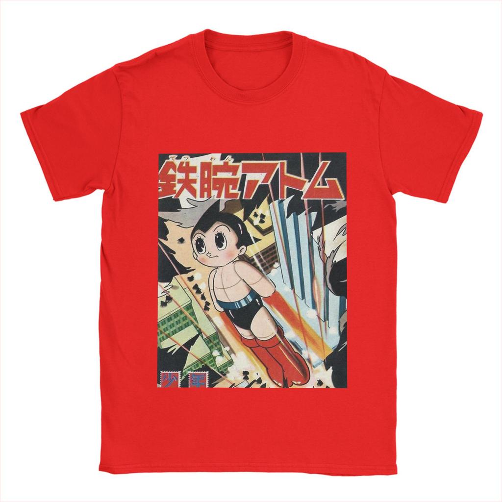 Pánská trička Vintage obal Astro Boy Ležérní trička z čisté bavlny Krátký rukáv Tričko O-výstřih Oblečení Plus size