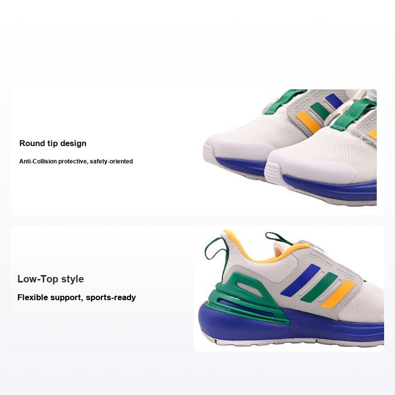 adidas RapidaSport Bounce BOA J White Blue Green Детские кроссовки Cloud-White Lucid-Blue Court-Green HP2568 29