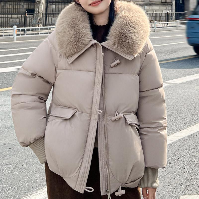 Plus Size Kobiety Zimowe Płaszcze Z Kapturem Odzieży Ochronnej Moda Luźne Sztuczne Futro Kołnierz Grube Ciepłe Kurtki Dla Kobiet Parka