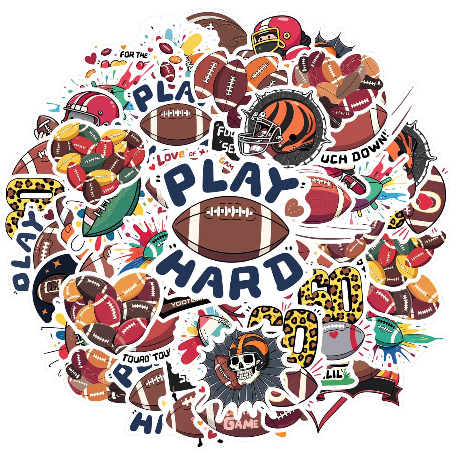 

35pcs Fun Football Stickers Cartoon Football Stickers DIY Stickers For Notebook Luggage Mobile Phone Cup Suitcase Fridge