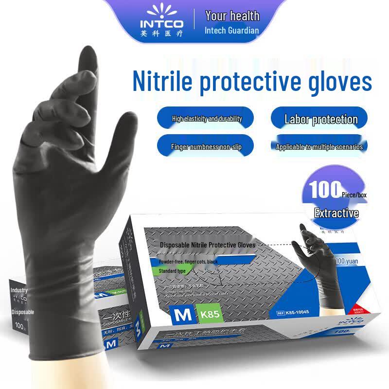 INTCO Disposable Nitrile Protective Gloves
