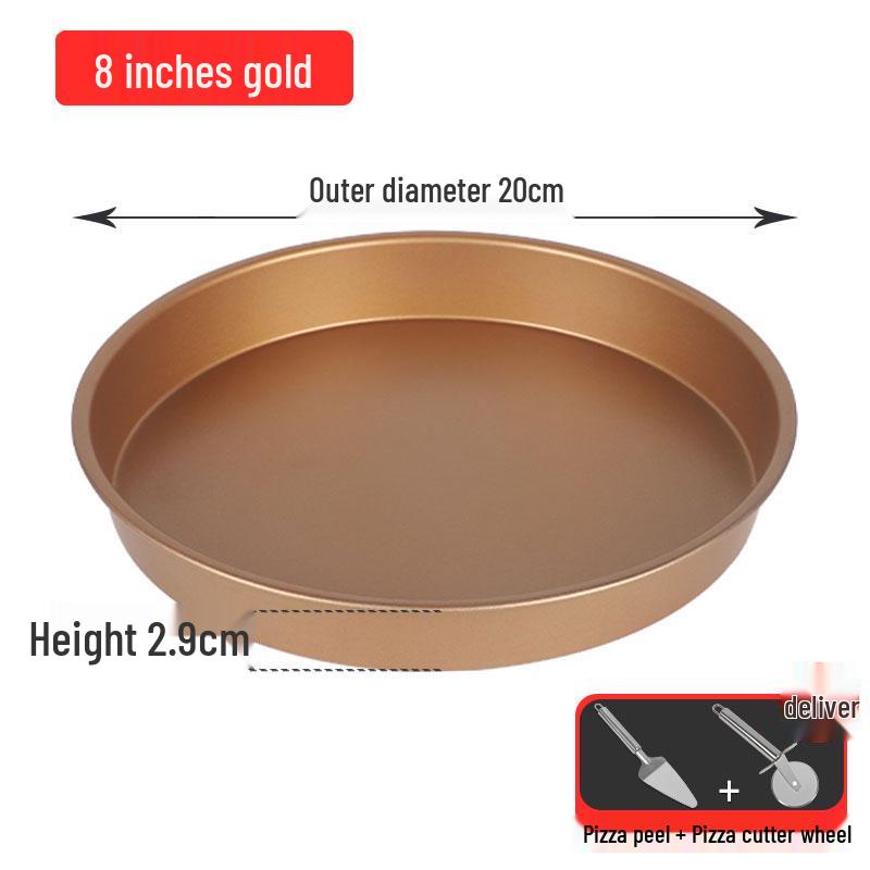 Pizza & Cake Pan Set: 6/7/8/9/10-Inch Oven-Safe Baking Molds for Home Use