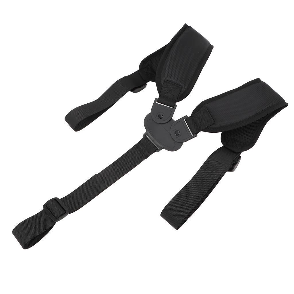 Golf Bag Strap Replacement Ergonomic Anti Slip Comfortable Double Shoulder Adjustable Strap Black