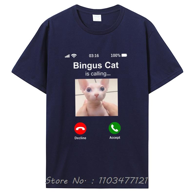 

Funny Bingus Cat Is Calling T Shirts Summer Style Graphic Cotton Streetwear Short Sleeve Birthday Gifts T-shirt Men Clothing S