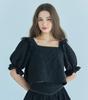 Robietti Belle Crop Blouse (Black)