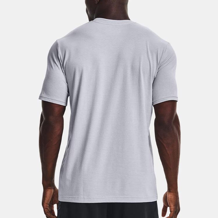 Under Armour Logo Round Neck Short Sleeve T-Shirt Men Tops 1372842-011