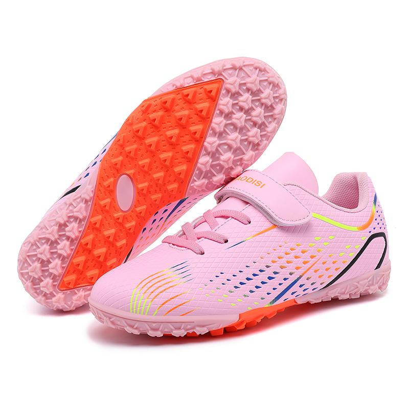 Boys Football Shoes AG/TF Spike Rubber Soft Sole Kid's Professional Artificial Turf Training Football Boots for Girls Soccer Shoes