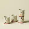 Hand painted four seasons lucky fruit bamboo cup ceramic master cup tea cup tea cup cola cup handmade teacup kung fu tea set