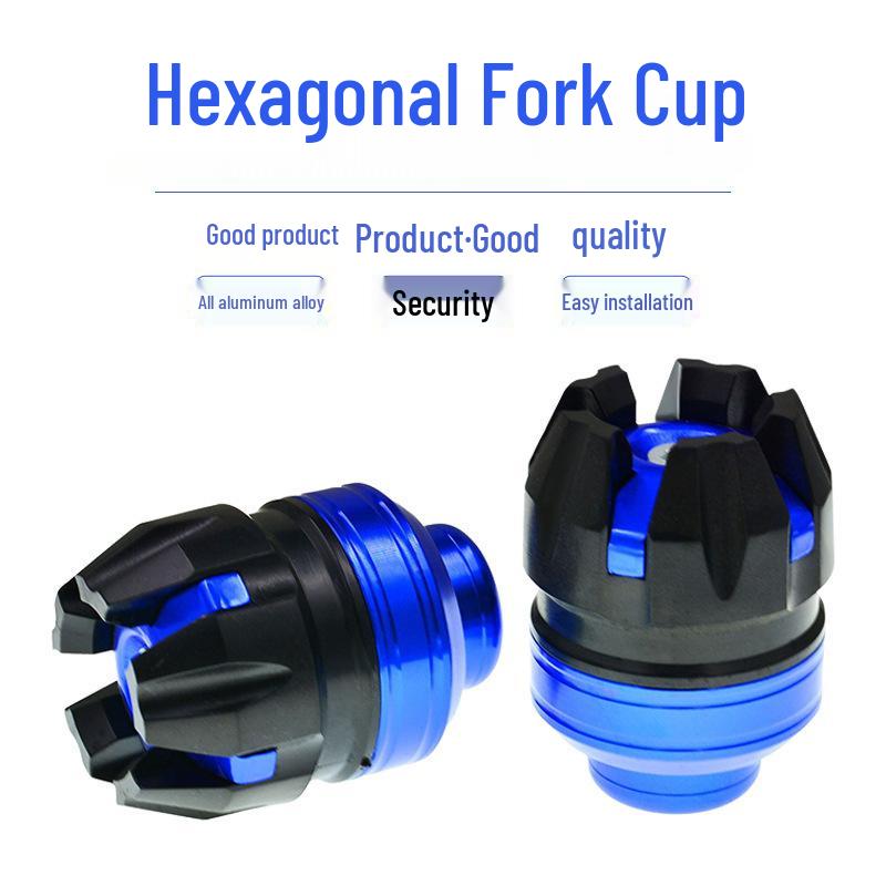

Fuxi Motorcycle Aluminum Anti-Fall Shock Absorber Cup Front Fork Anti-Collision Cup фіолетовий