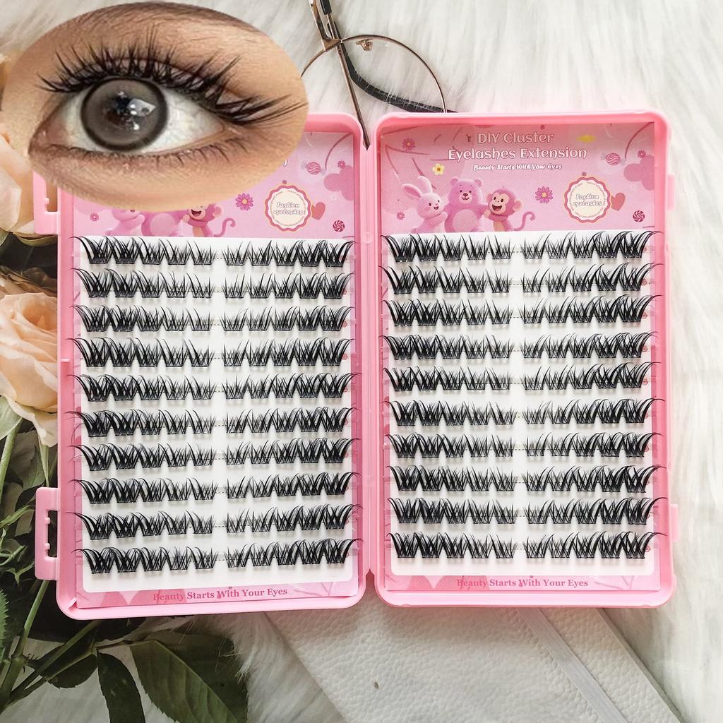 Large Capacity Wm41 Messy Smart Curled Eyelashes Slender Soft Asian Mixed Eyelashes