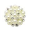 Obi Clasp, Flower, Pearl, Rhinestone, Kimono Accessory, Japanese Accessory, Yukata, Obi Clasp, Obi Ornament, JS10063