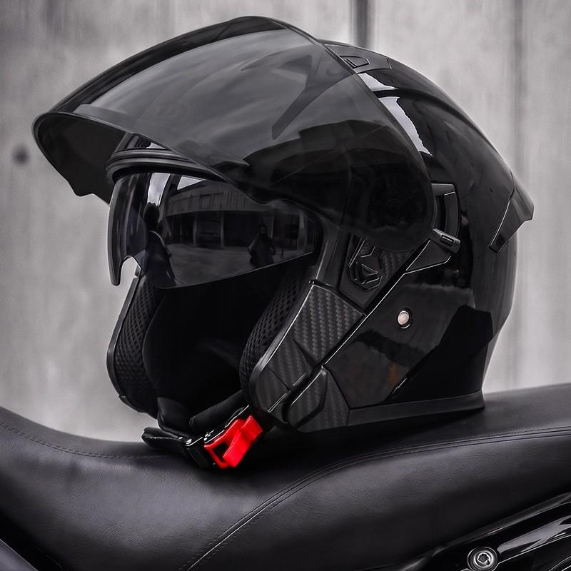 AD 3/4 Motorcycle Helmet Men Women 3C Certified Universal Season Half Electric Scooter