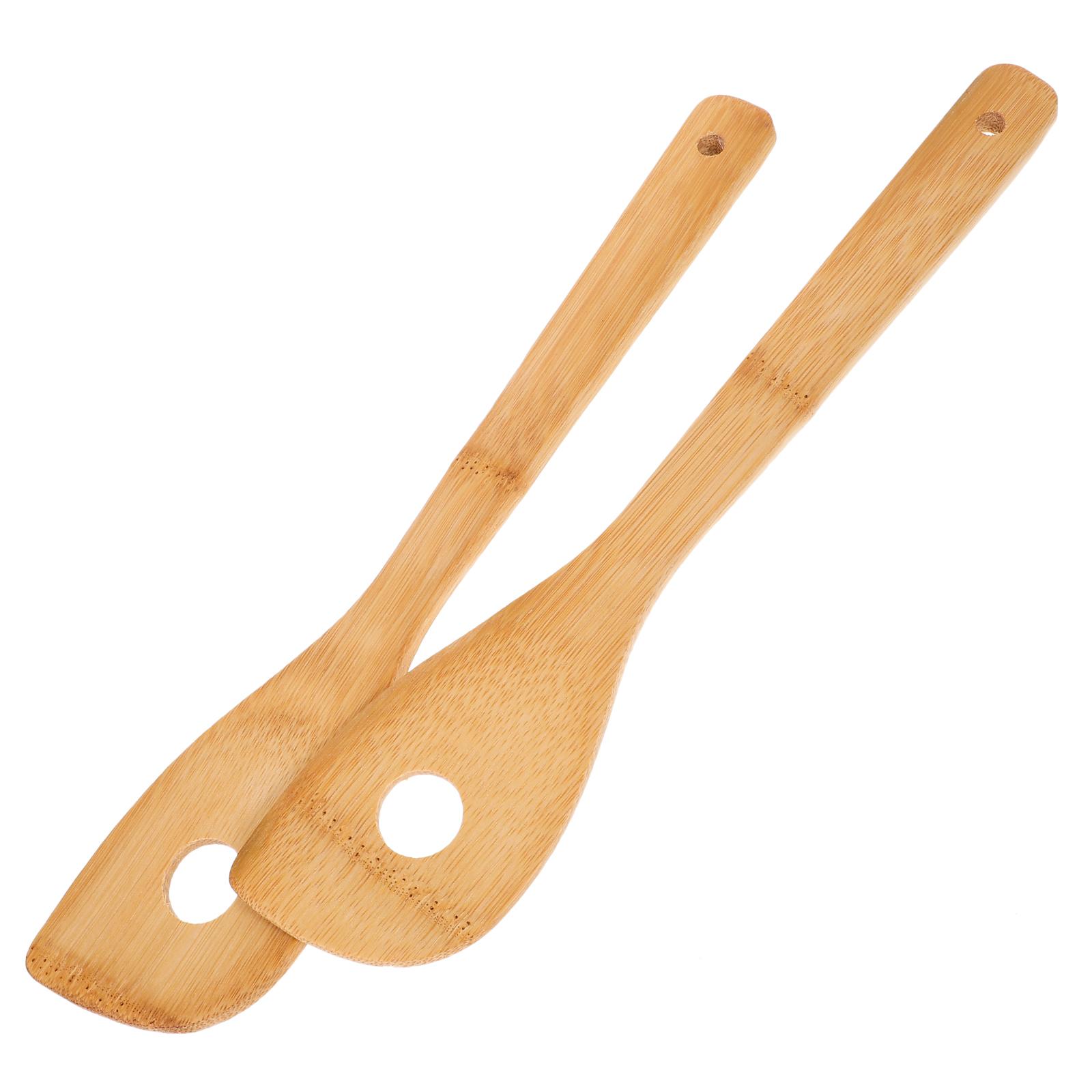 1pc Maple Wood Small Mixing Hole Spoon Reusable Stirring Rod For Coffee Egg Cooking Home Bar Hotel Use Wooden Stirring