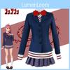 Bezauberndes blaues Dan Da Dan Airo Shiratori Cosplay-Kostüm-Komplettset für Anime-Fans