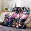 1Pc Superhero Vs Villain Battle Flannel Fleece Blanket Soft Warm Throw Blanket for Sofa Bed Couch Home Decor Lightweight Travel Nap Blanket Xmas Gift