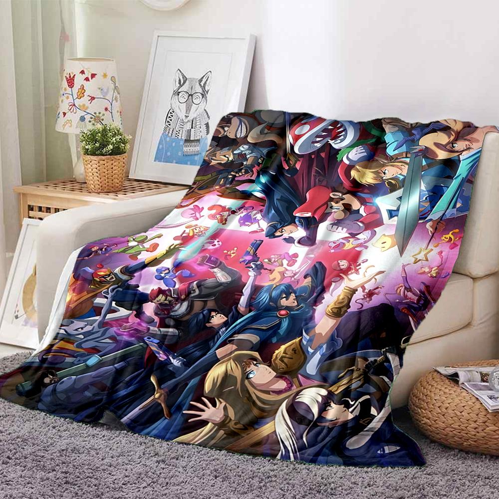 1Pc Superhero Vs Villain Battle Flannel Fleece Blanket Soft Warm Throw Blanket for Sofa Bed Couch Home Decor Lightweight Travel Nap Blanket Xmas Gift