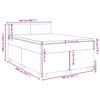 Box Spring Bed with Mattress Taupe 140 x 200 cm Fabric