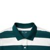 Li Ning Sport Lifestyle Series Striped Minimalist Breathable Versatile Short Sleeve Polo Shirt Men Polo Shirts Off-White Dark-Reef-Green APLV093-2