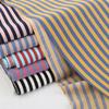 Rainbow Striped Cotton Elastic Knitted French Terry Fabric DIY For Sewing Hoodie Jacket Shirt Tissus By The Half Meter 610g/m