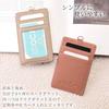 Card Holder with 2 Salmon F [Rizdays] Straps, Pink,