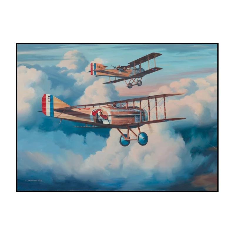 Vintage Airplane Posters and Prints Turbine Airplane Canvas Painting Wall Art Aircraft Pictures for Living Room Home Decor