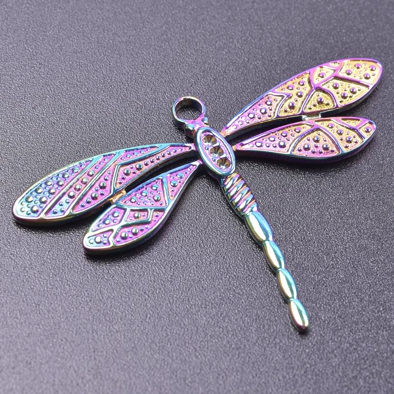 6Pcslot Animal Flying Dragonfly Pendant Jewelry Making Bulk Charms Accessories For Womenmen Pendant Diy Necklace Earring Charm