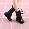 Bandage Toys Children Doll Accessories Doll Boots Shoes 1/6 Doll PU Leather Shoes