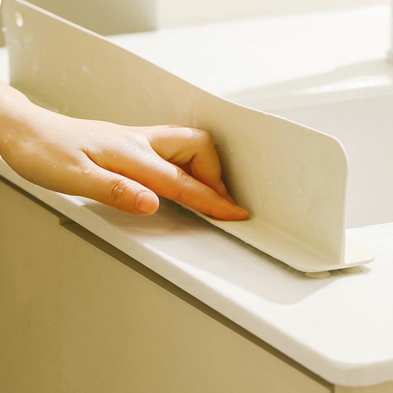 Wiederverwendbarer Silikon-Spritzschutz für Küchenspüle mit Saugknopf Pool-Erhöhungsschutz Küchenarbeitsplatte Küchen-Anti-Wasser-Brett