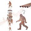 Bigfoot Wind Chimes Outdoor Big Foot Sasquatch Gifts for Men/Women/Dad/Grandpa Birthday Gift Memorial Metal WindChimes for Outside/Indoors, Home