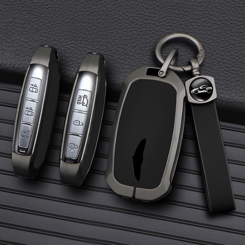 Genesis C Model Men's Leather Key Case - Minimalist High-End Pendant Keychain