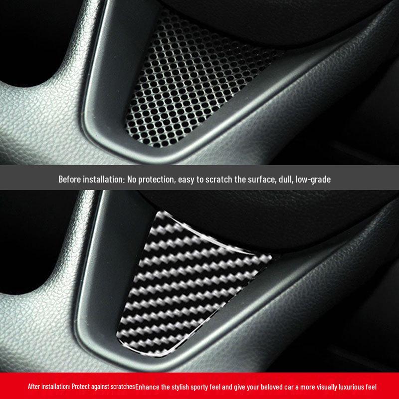 Honda Fit/Jazz Carbon Fiber Steering Wheel Trim Sticker