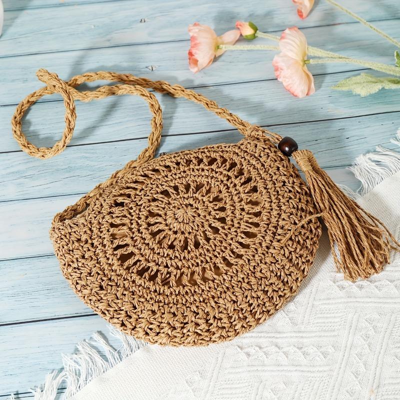 New Bohemian European and American Retro Style Classic Fashion Versatile Pure Handwoven Crossbody Bag