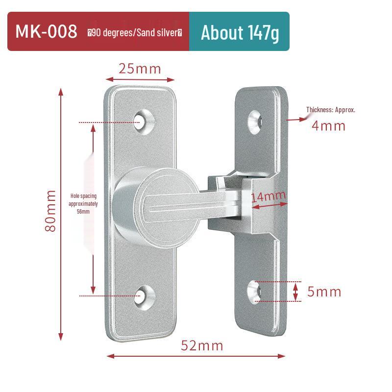 Ρετρό Κλειδαριά Συρόμενης Πόρτας Μπάνιου Επιφανείας Φωταυγής