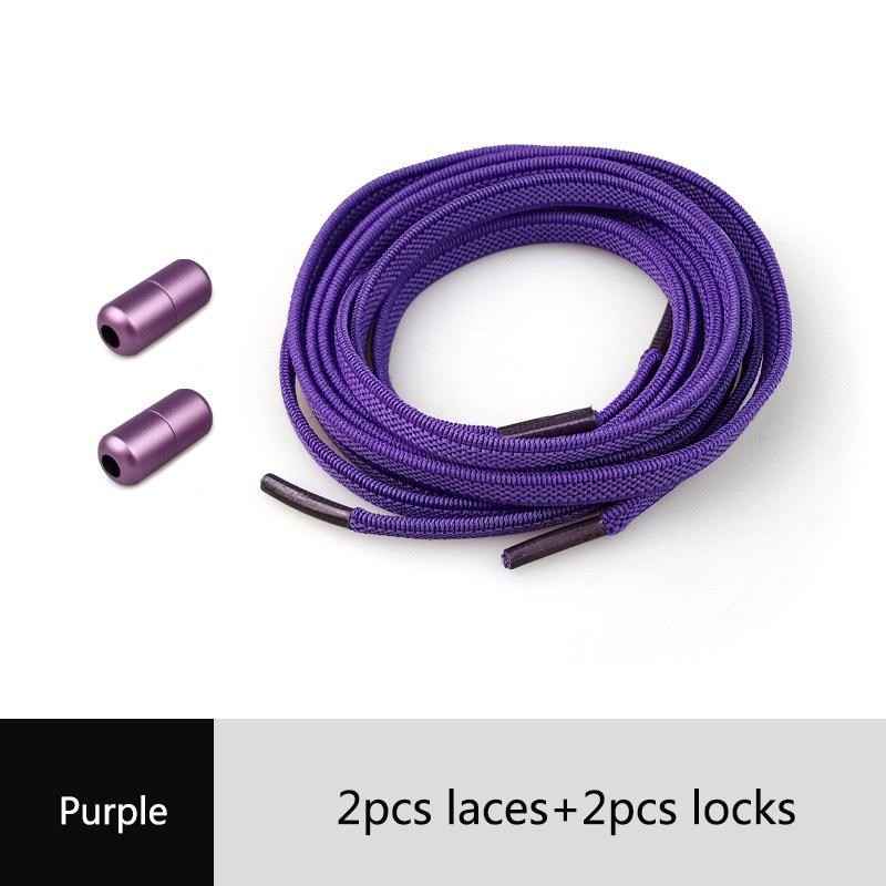 Kids Adult Elastic Popular No Tie Unisex 1Pair Capsule Buckle Shoelace Flat Sneakers Creative New High Quanlity Locking