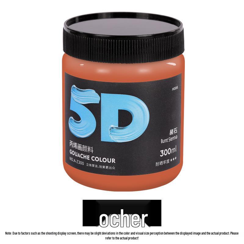 Lata de Pintura Acrílica de 300 ml: Impermeable, Ideal para Estudiantes de Arte, Proyectos de Bricolaje y Arte Pintado a Mano por Niños