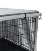 Dog Kennel Cover 210D for 94 61 63.5 Cm Crates - Ventilated Shade Cover with Secure Non Slip Adjustable Straps