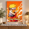 Minato Namikaze Custom Name Diamond Painting Personalized 5D Full Drill DIY Diamond Art Home Decor