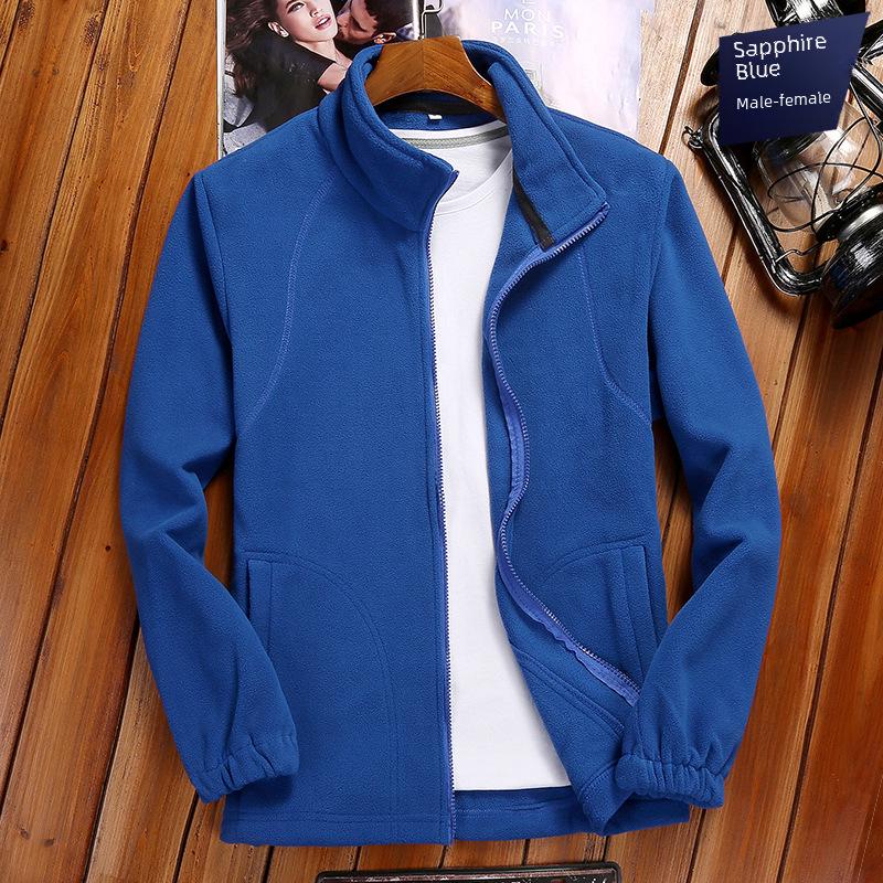 Damen & Herren Outdoor Polarfleecejacke - Warm, Dick, Korallenfleece Strickjacke Pullover