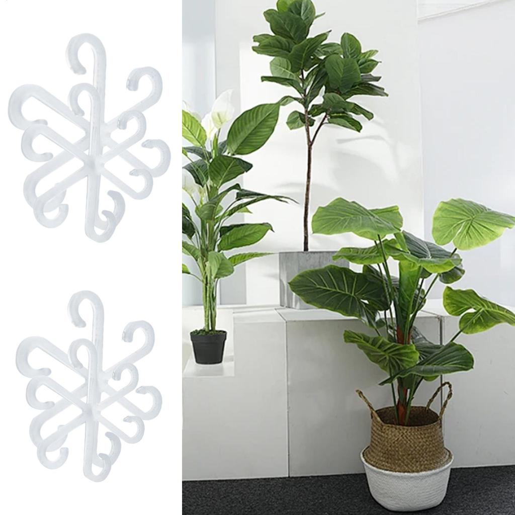 4PCS Plant Stem Support Clips Flower Stem Gathering Frame, Support Fixer Anti-Toppling, Hydroponic Branch Fixing Pot Rack