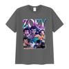 Zoey Huntrix Kpop Demon Hunters 2025 Graphic T Shirts Men Women Retro High Quality Fashion T-shirt Casual Oversized Cotton Tees
