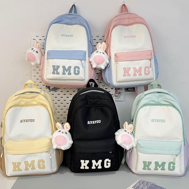 School bag new middle and high school student school bag popular letter campus backpack leisure large capacity computer backpack tide