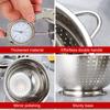 Stainless Steel Kitchen Strainer Large Capacity Colander For Fruit Basket In Kitchen Metal Colander