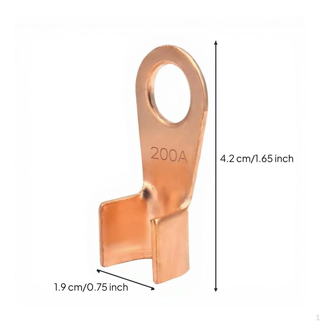 Copper Wire Lugs, OT Terminal Connector, Crimp Battery End, Electric 150A