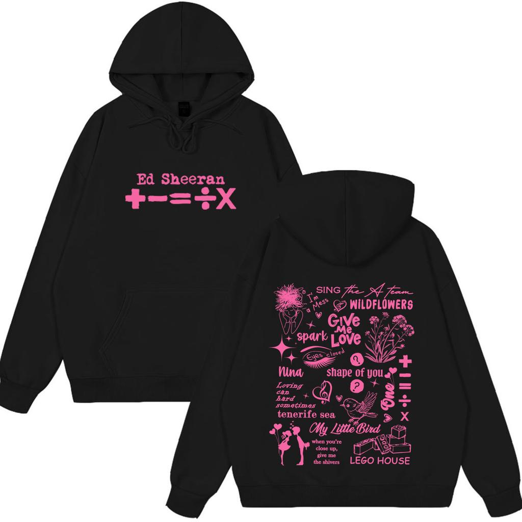 Ed Sheeran Loop Tour Print Sweatshirt Men Women Hip-hop Harajuku Pullover Long Sleeves Casual Oversized Hoodies